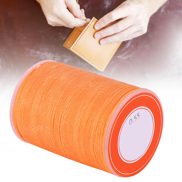 0,55 mm rund vaxtråd 3 trådar DIY handgjorda läderhantverk sytillbehör 120 meter S061