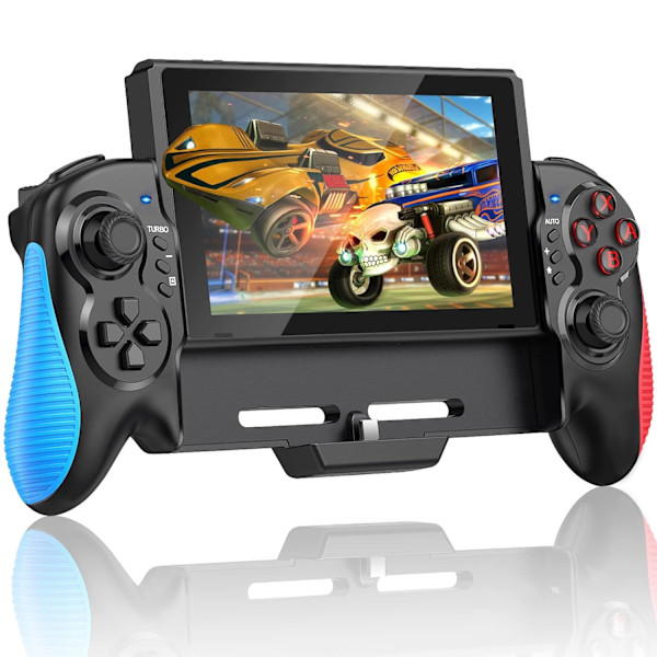 Brytere Kontrollere, One Piece Joy Pad Erstatning for Switch Pro Controller, Fjernkontroll Egnet for Store Håndspillere med Justerbar TURBO-Funksjon Type B