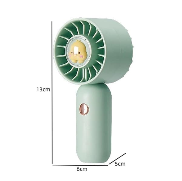 Trådløs opladning håndholdt ventilator USB Hjem Bærbar Skrivebords Mini Ventilator