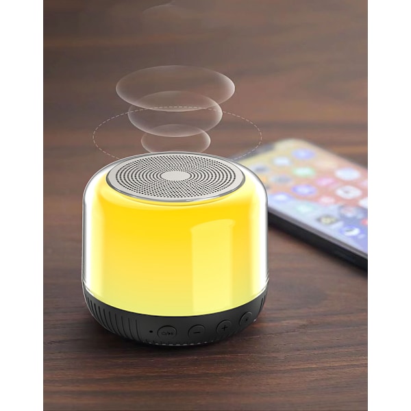 Bluetooth-högtalare med ljus, nattljus trådlös högtalare,