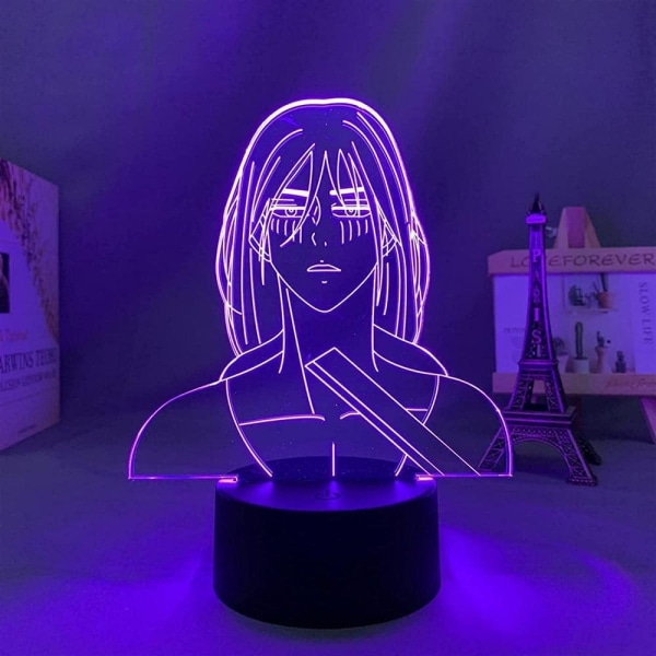 Attack on Titan 3D Anime Lamp Natt Levi Ackerman Illusion N