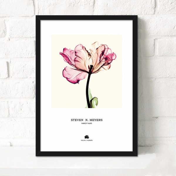 Pastorala blommor väggkonst canvas tryck affisch, enkel mode akvarell konst rita
