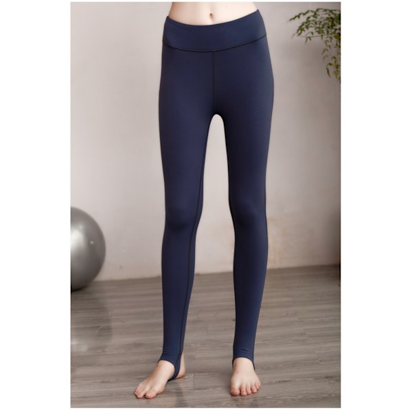 Smøragblødt varmt fløjlsstræk sømløst yogabukser (XL)