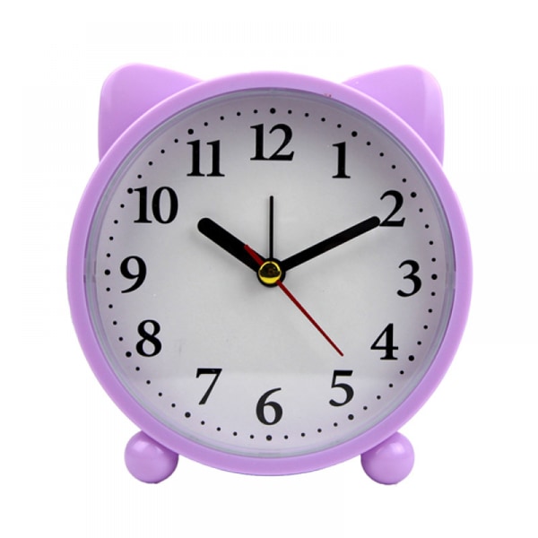 Väckarklockor för sovrum, Tecknad Väckarklocka Pig Purple