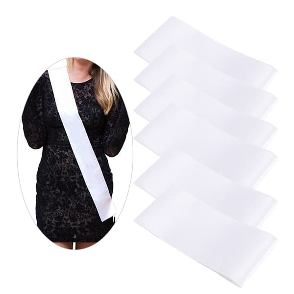 6 stk blanke sjerp blanke etikett skulderstropp for DIY festdekorasjon tilbehør