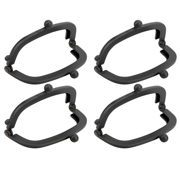 4 stk veskelås håndtak harpiks DIY håndveske håndverk sying håndlagde tilbehør 8,5 cm (svart)