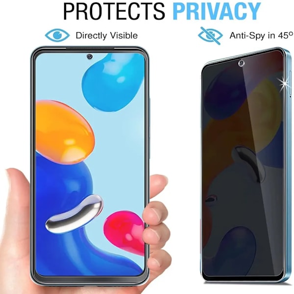 Sekretesskyddsskydd för Realme 8 4G Anti-Spy Härdat glas