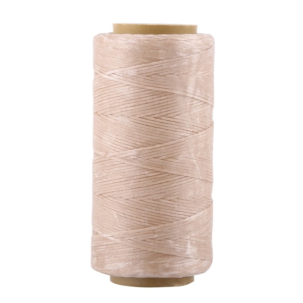 240 meter 150D 1 mm vaxad tråd sladd sömnad för DIY läder handsömnad (beige)