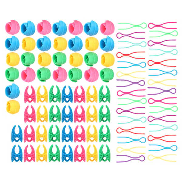 90 st Bobbin Thread Buddies Silikonklämmor Fixeringsklämmor Plast Sytillbehör
