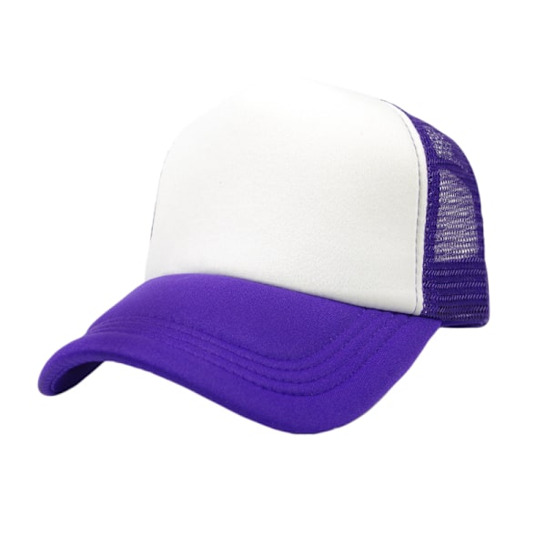 Tvåfärgad Trucker Hat Sommar Mesh Cap med Justerbar Snapbac O