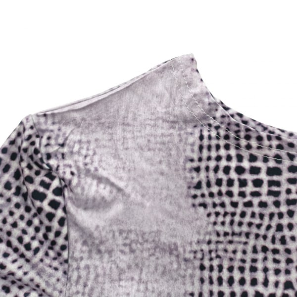 Klänning Dammode Casual printed plisserad klänning (lila M)