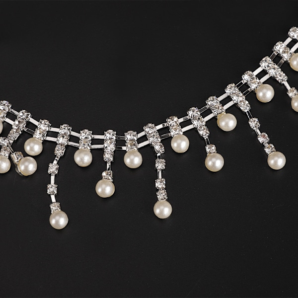 Perle anheng rhinestone krystallkjede håndverk sy på klær bryllup håndarbeid DIY dekorasjon
