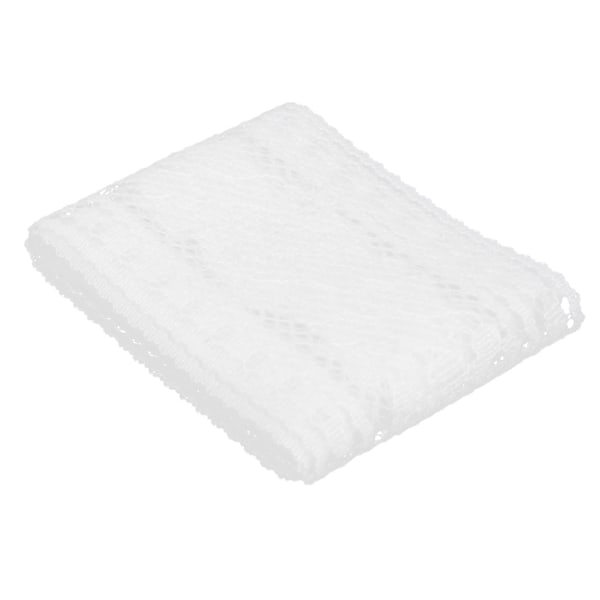 Blonderibånd Nylon Hvit Bølgemønster Trim Gavedekorasjonsartikler 5cm Bred 10 Yards Lang