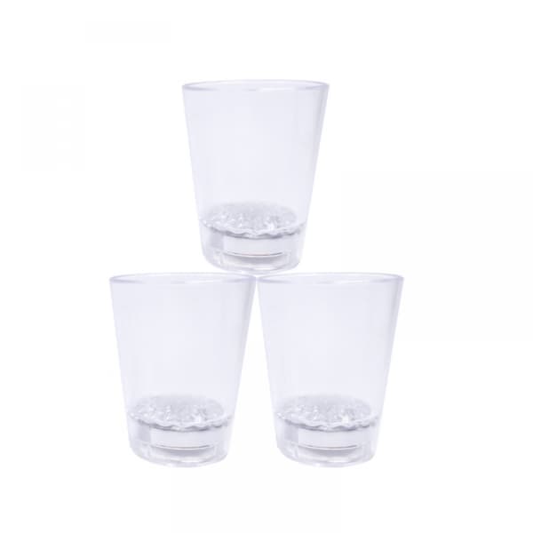 Lille Vinglas Flash Cup, LED Flash Cup Lysende Kop, LED Vand Induktion Kop(3PCS)