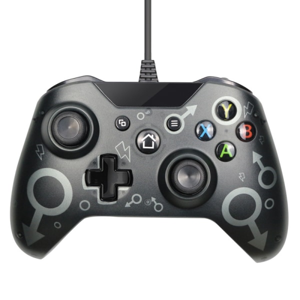 Kabelansluten handkontroll för Xbox One, USB -kontroller, Xbox One, Xbo Black