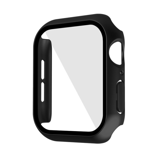 Vanntett deksel for Apple Watch 41mm Series 7/8 med skjermbeskytter i herdet glass, iWatch Full Protective Hard PC Bumper Case