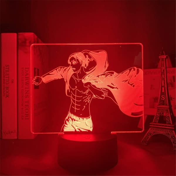 Titan Cool Eren Jaeger 3D Dimbar LED-nattlampa Populär A