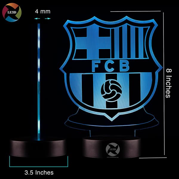 3D Optisk Illusions Natlampe - 7 LED Farveskiftende Lampe