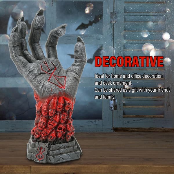 Cyberpunk Mekanisk Håndstand - Universal Gaming Headset og Controller Holder til Skrivebord - Rød Red 1 Pack