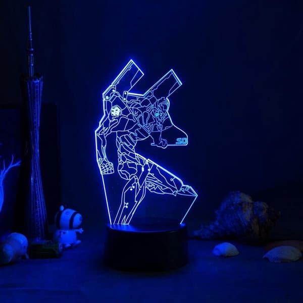 3D Illusionslampe Anime Lys Figur 3D Natlampe Anime Nov