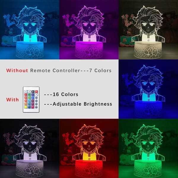 Demon Slayer Kamado Nezuko 3D Illusion Natlampe, Crea
