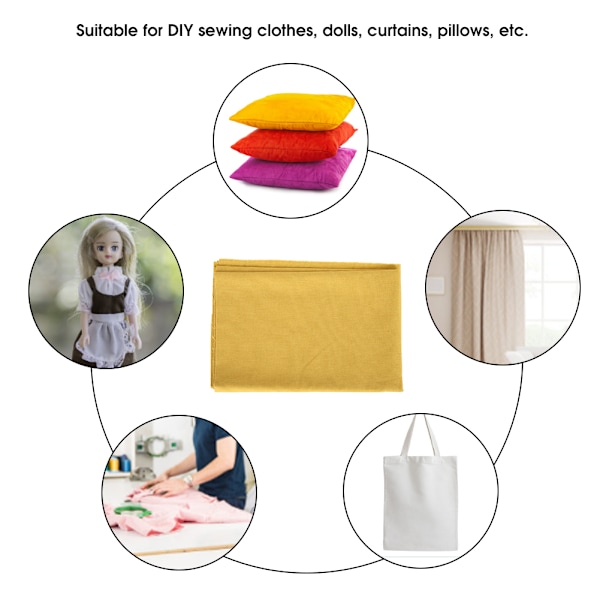 DIY-ompelupuuvillaliinakangas, kirjontakangas, kangasvaatteiden lisävarusteet, käsityöt, yksivärinen kodinsisustukseen14#