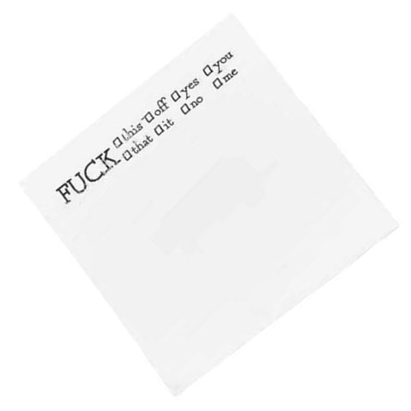 Roliga självhäftande lappar Multifunktionella nyhetsblock Memoblock för kontorsmaterial Tillbehör Typ 4