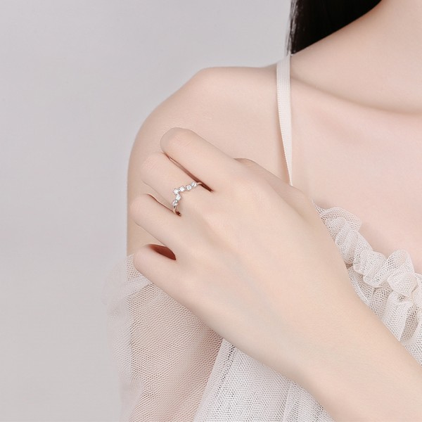 Horoskopring i 925 sterling silver, statement-ring för kvinnor