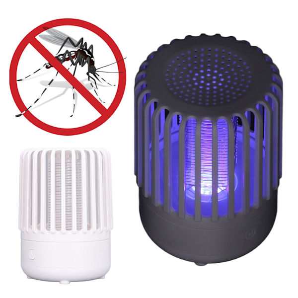 LED Myggfellelampe USB Oppladbar UV Fotokatalysator Elektrisk Insektmiddel Lys White
