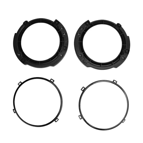 7 tommer rundt forlygte monteringsbeslag ring sæt med forlygte metal ring sort udskiftning til Jeep Wrangler JK 2007 til 2017