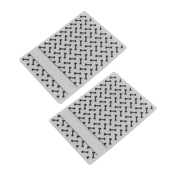 2 st plastpräglingsmapp Clear Concave Convex Texture DIY Craft Mallar för inbjudningar Kuvert Kort
