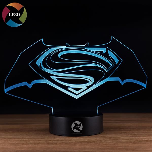 3D Optisk Illusions Natlampe - 7 LED Farveskiftende Lampe