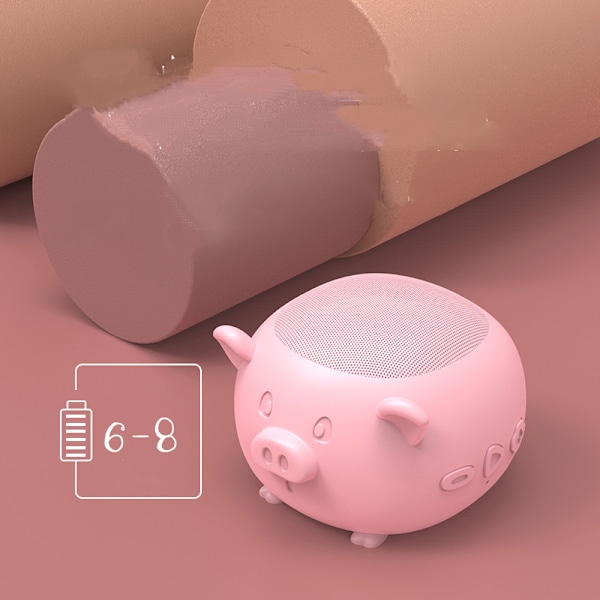 Söt husdjur grisformad Bluetooth-högtalare, bärbar mini trådlös