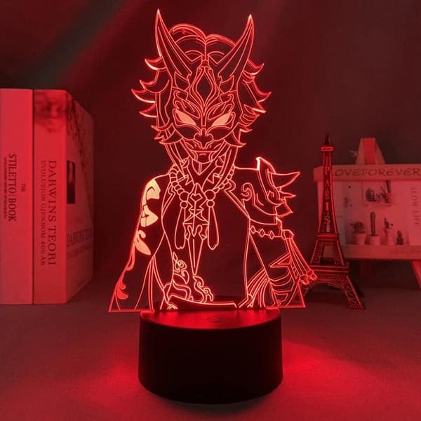 3D Illusion Natlampe Hjem Tegneserie
