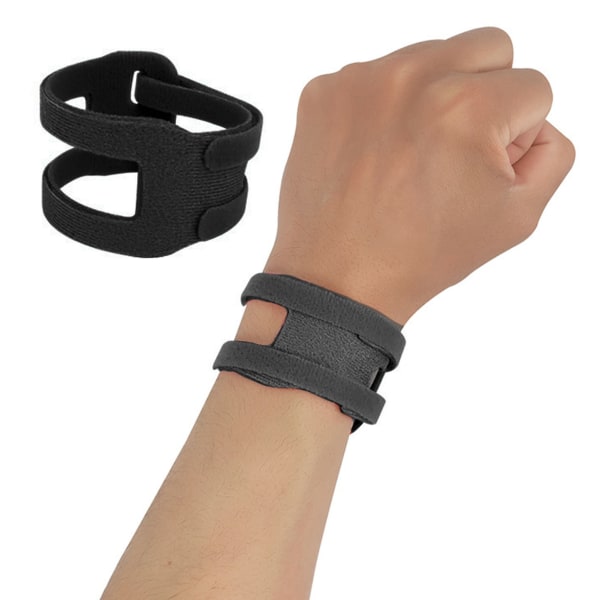 Handledsskydd för TFCC-tårar Nylon Justerbar Ultratunn Kompressionshandledsstöd för Ulnarsidig handledssmärta Handledsomkrets Inom 22,5 cm Black