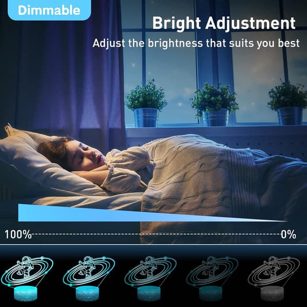 3D Gamepad Nattlampe (3 Mønstre) Spillkontroller Konsoll I