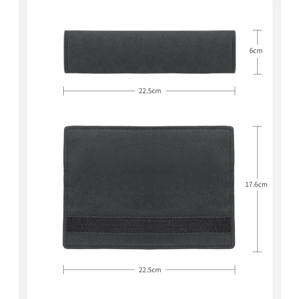 For Volvo setebelte skuldertrekk XC60/XC40/S90/S60 sikkerhetsbelte semsket skinntrekk (par, brun)