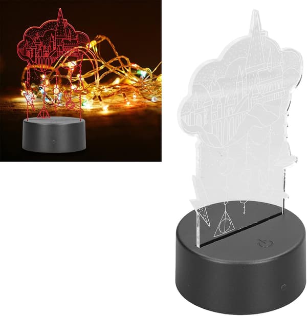 Sengelampe, Castle Eco Friendly 7 Farve 3D Natlampe US