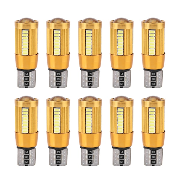 10 stk T10 3014 38SMD LED Bil Dekodning Canbus Pære Fejlfri Bredde Lampe Nummerpladelys