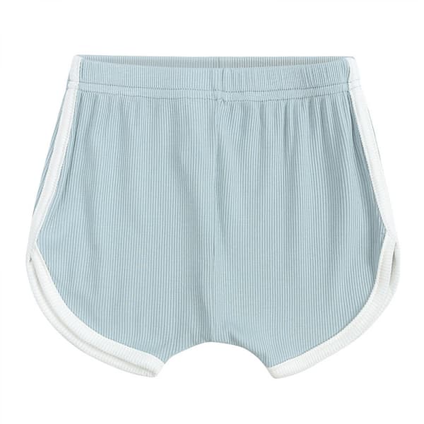 Toddler Solid Cotton Daily Short Summer Pajamas,S(Blå)