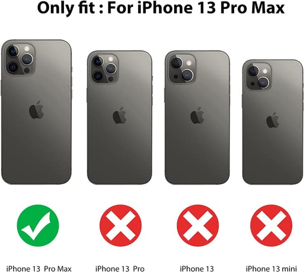 Kompatibel med iPhone 13 Pro Max Deksel (2021) 6,7 Tommer Lase