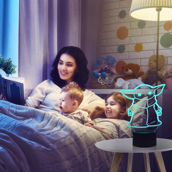 3D Nattlys, Hologram Effekt Led Illusjon Bordlampe, 16