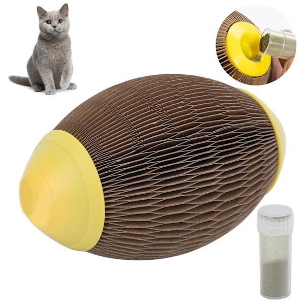 Kattmyntaboll leksak påfyllningsbar kattmynta skrapfotboll leksak för att minska fetma och ensamhet