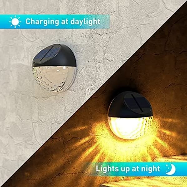 Solcelle Gjerde Lampe, Utendørs Solcelle Lampe Hage Dekorativ, Se