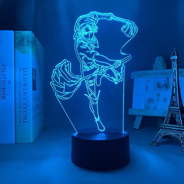 Attack on Titan 3D Anime Lampe Nat Levi Ackerman Illusion N