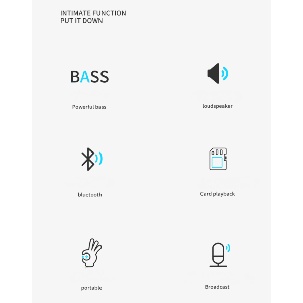 Bluetooth-kaiutin Kannettava langaton kaiutin Pieni kaiutin,5