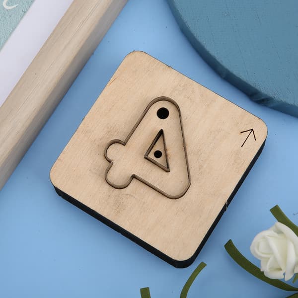 Kutterformer, støpeformer i lær, tilbehør, DIY håndlagde sett med jernblad for håndverkssamling (nummer 4)