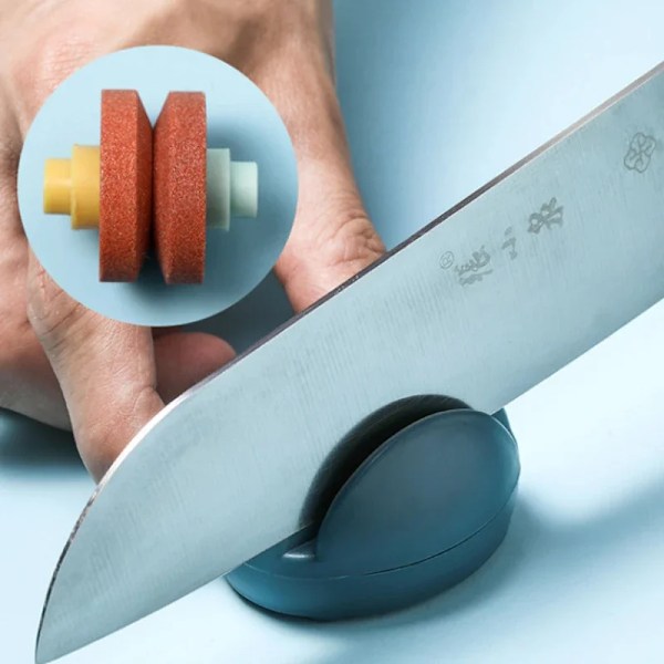 Mini Kjøkkenverktøy Bryne Husholdningssliper knlfe Blad Multifunksjon Slipestein Kniver Stein Bryne yellow