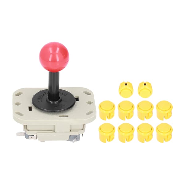 Arcade Stick Mekanisk Knappelyd 50 Millioner Trykk Komfortabelt Grep Arcade Knapper
