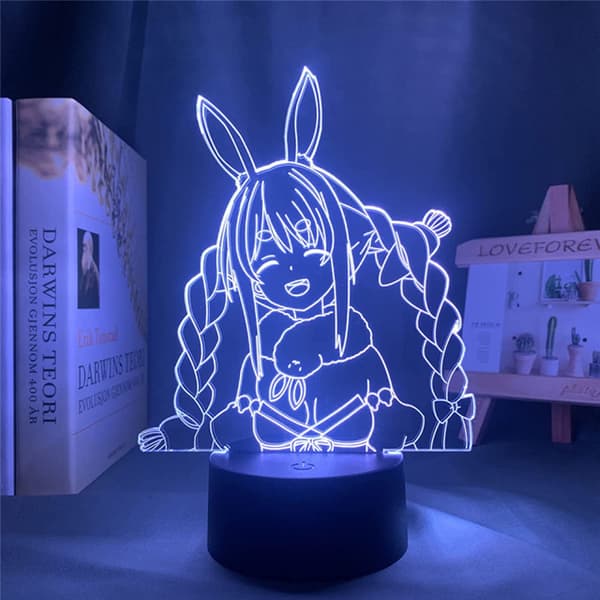 Kawaii Usada Pekora Hololive LED-nattlampa för rum sovrum